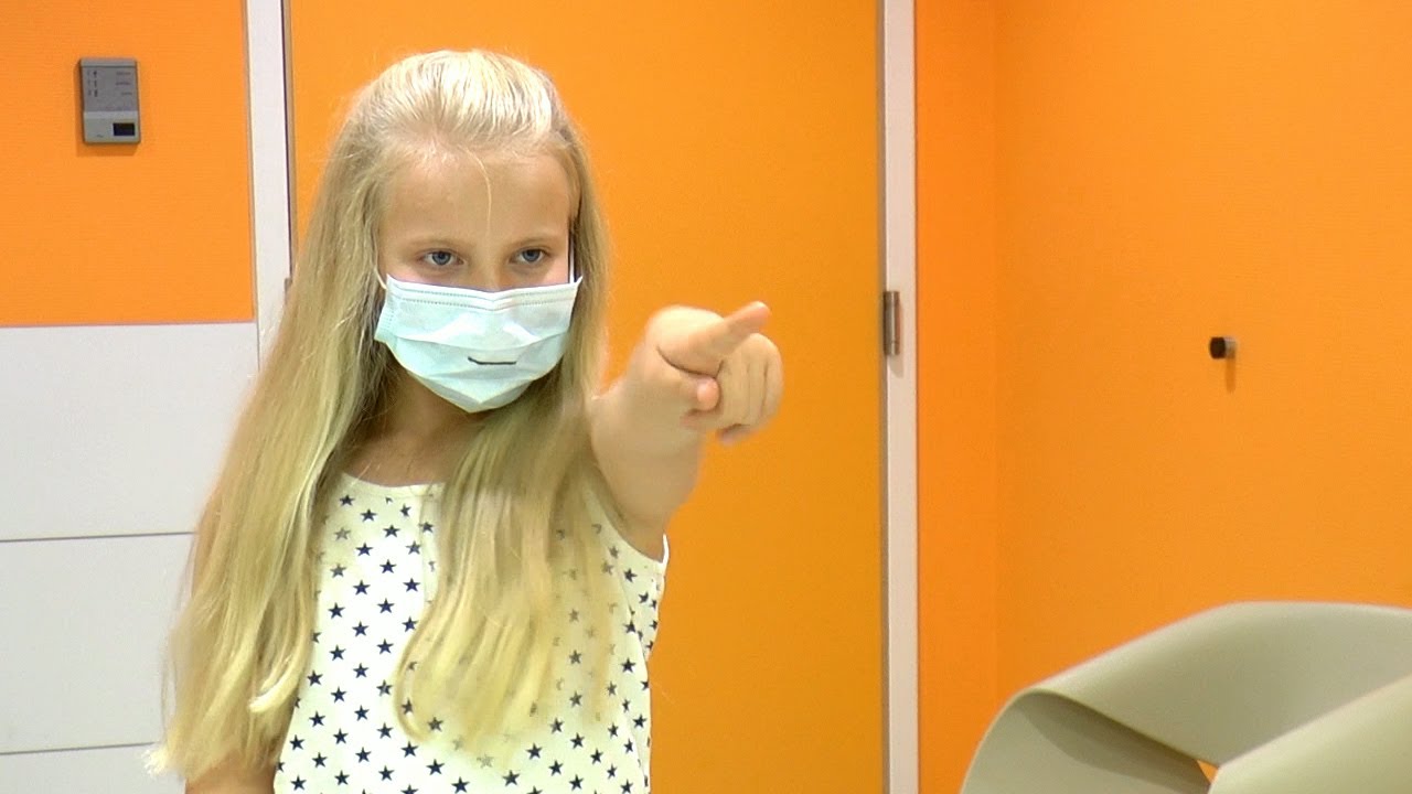 Publicité de sensibilisation au port du masque en hôpital