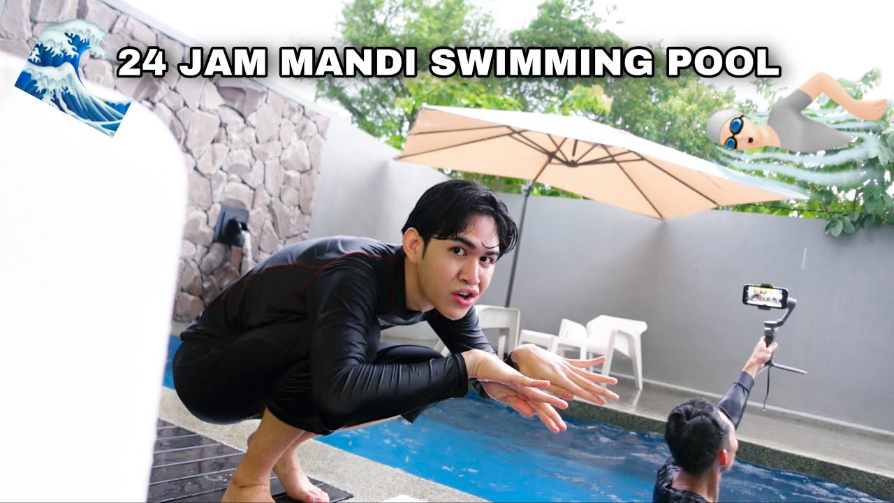 24 JAM MANDI SWIMMING POOL 🏊🏻 AKIDDOS JADI DUYUNG 🤣🧜🏻‍♀️