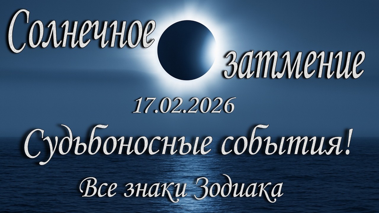 Солнечное затмение в Водолее. 17.02.2026. Таро прогноз. Период судьбоносных перемен.