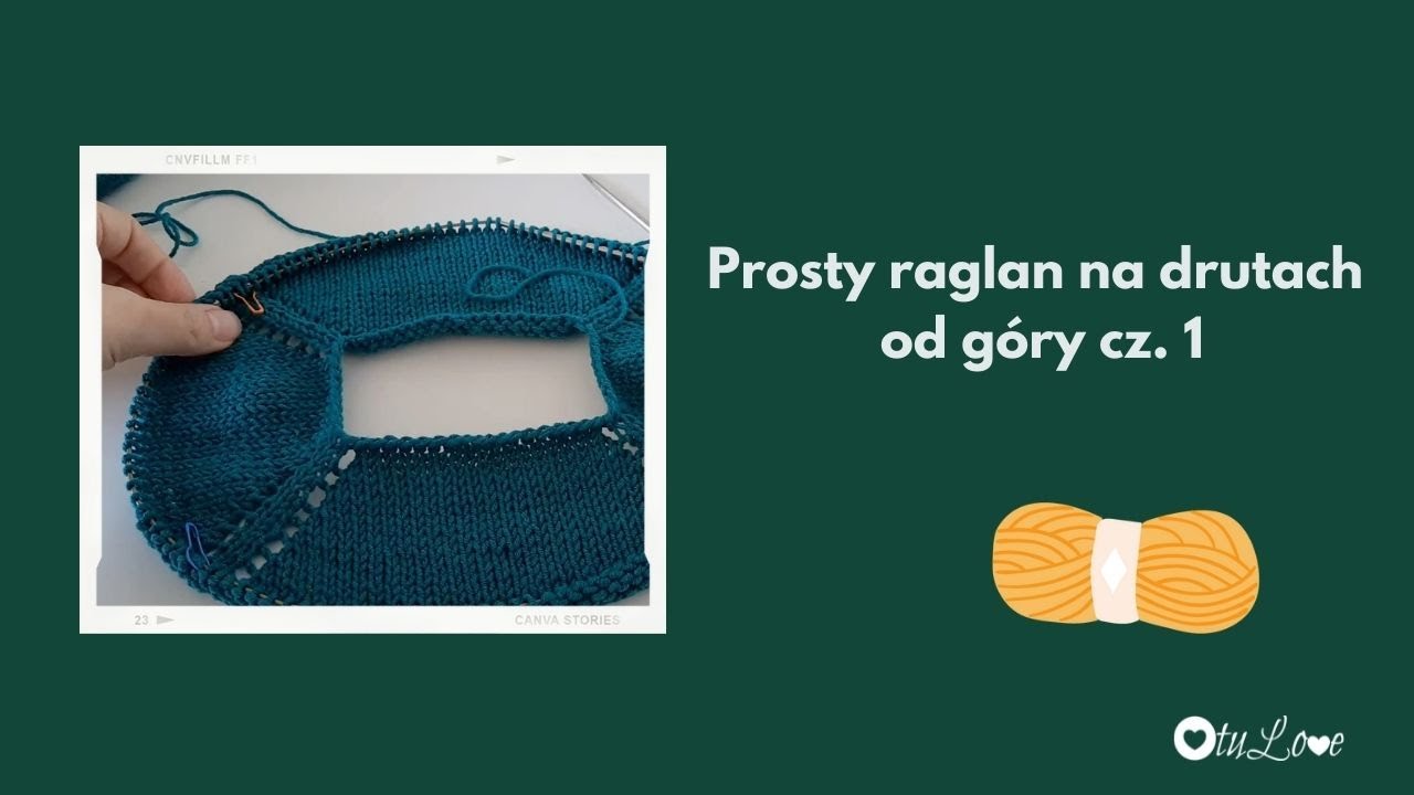 Prosty raglan od góry cz.1