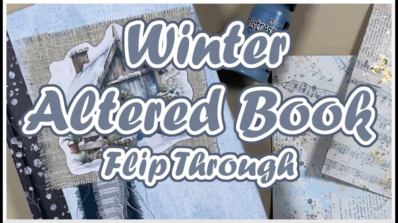 Winter Altered Book || Ein letztes mal || Flip Through