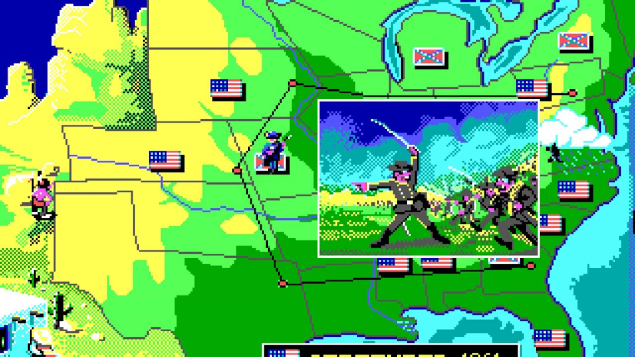 North & South (PC/DOS) 1990, Infogrames