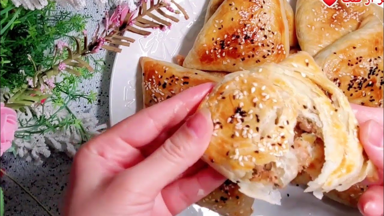 Oven Baked Layered Samosa For Iftar, easy & delicious,  سمبوسه ورقی داشی برای افطاری