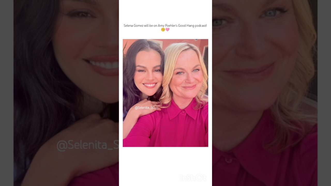 Selena Gomez will be on Amy Poehler's podcast🩷#selenagomez#podcast#celebrity#funny#fyp#shorts#latest