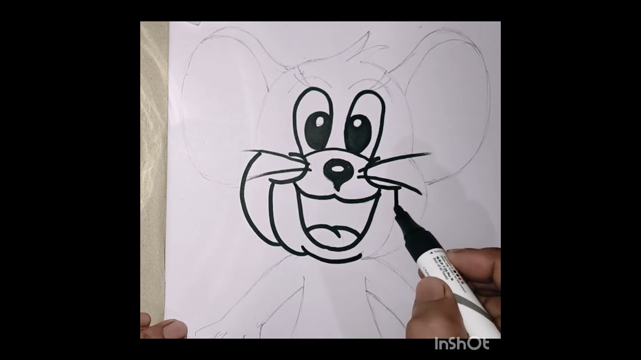 Jerry drawing easily. Jerry pencil sketch 