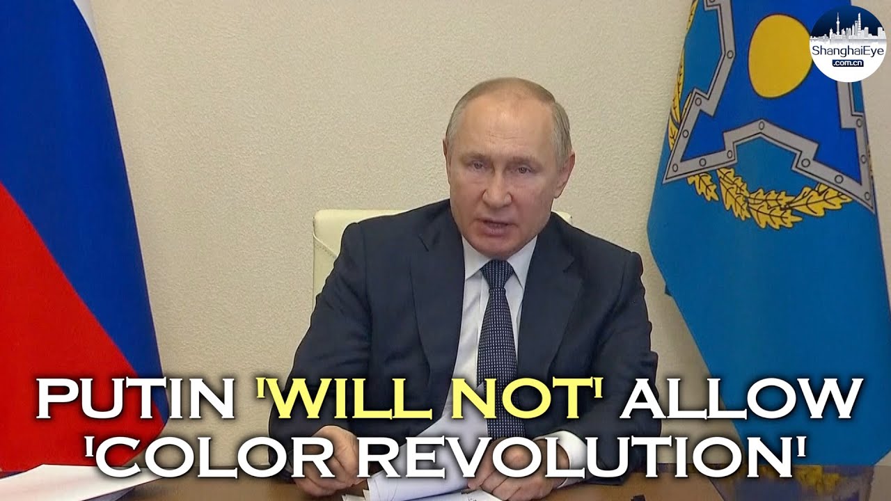 Putin vows NEVER to allow 'color revolution' at ex-Soviet states, calls Kazakh unrest 'aggression'