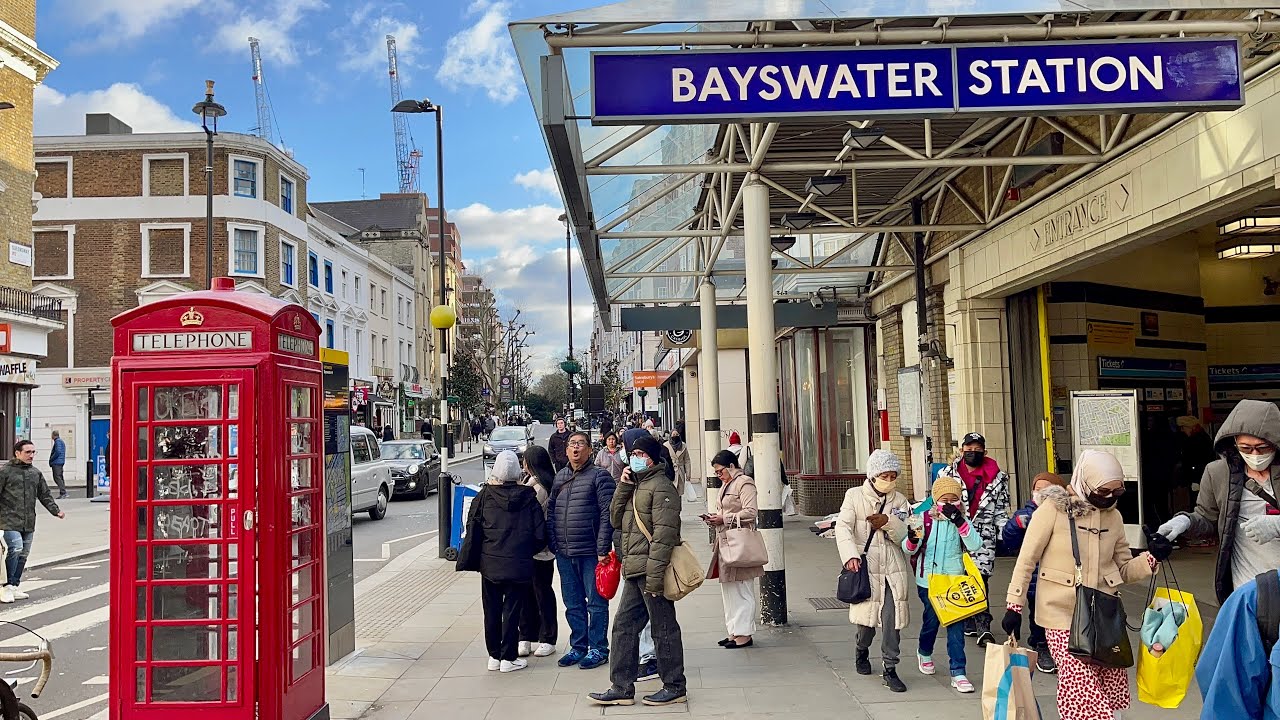 HDR LONDON WALK | Queensway and Bayswater Virtual Street Walking Tour | London Beautiful Streets
