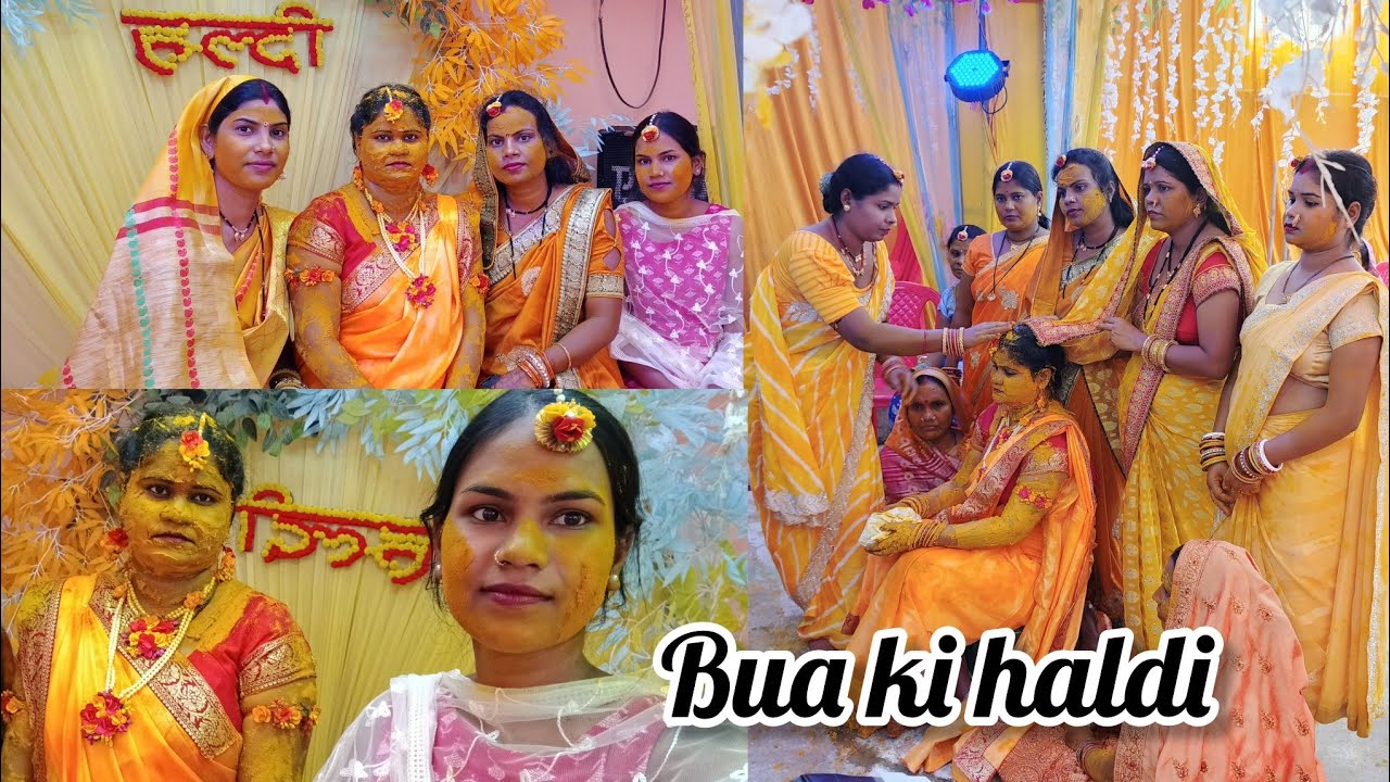 Bua Ki Haldi #cgshadi #haldivlog #cgwedding#indianwedding 