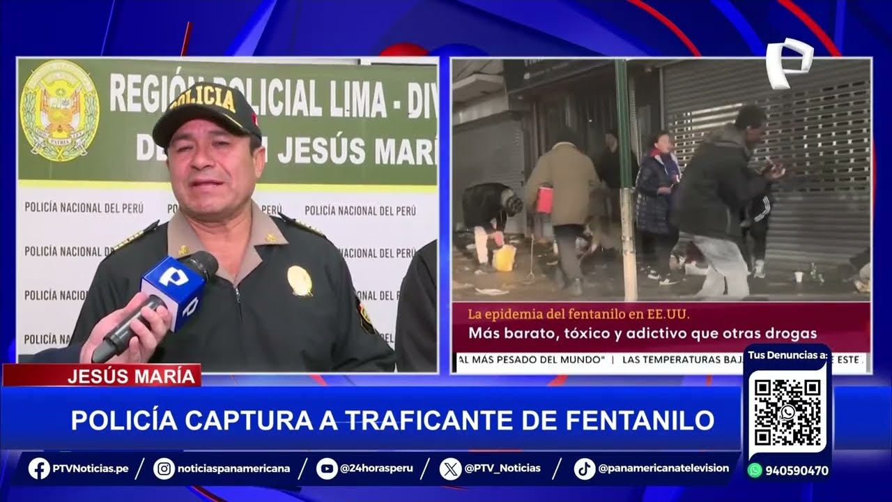 Jesús María: detienen a sujeto que vendía fentanilo por redes sociales