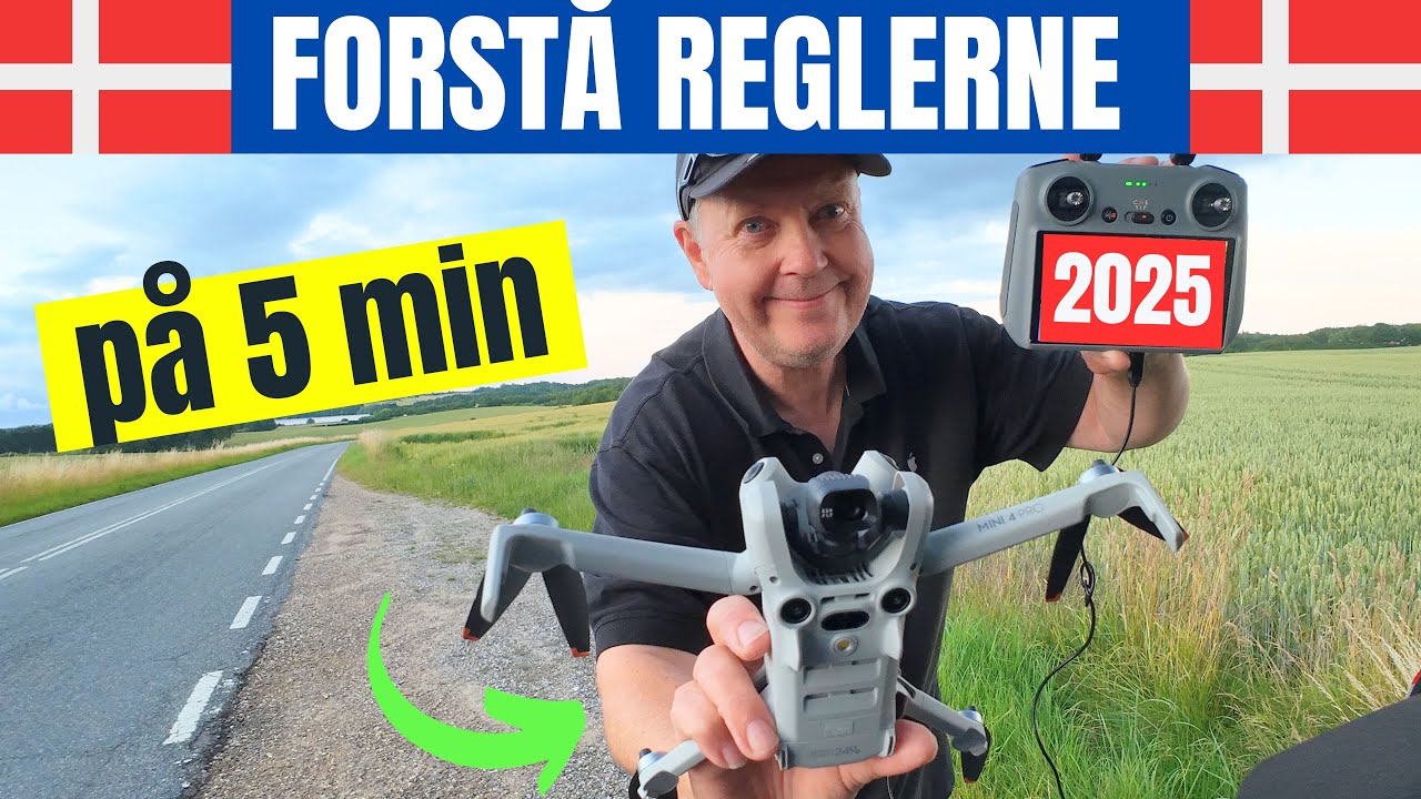 Droneregler Danmark 2025 for Mini Droner