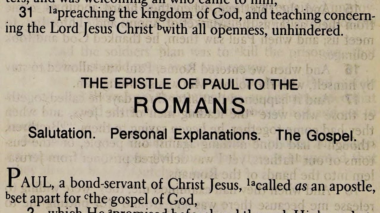 Romans NASB (Read Along)