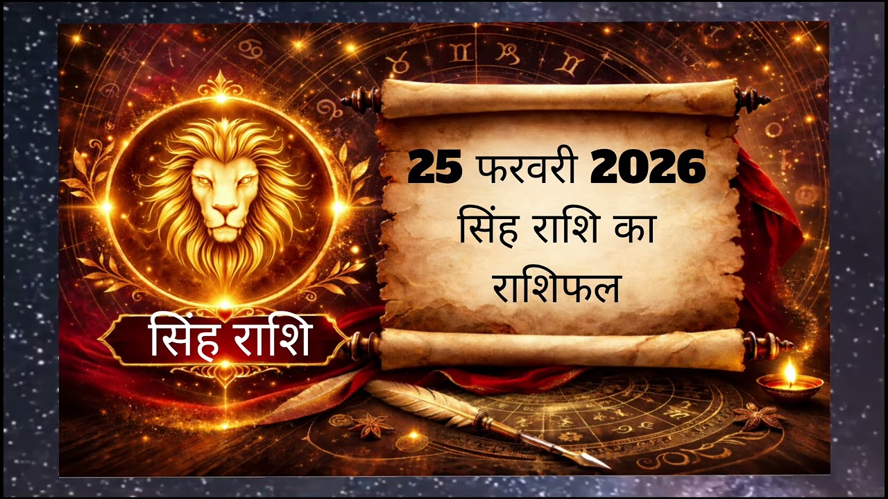 25 फरवरी 2026 सिंह राशि | Singh Rashi Rashifal | Leo Horoscope Today | Astro Soni