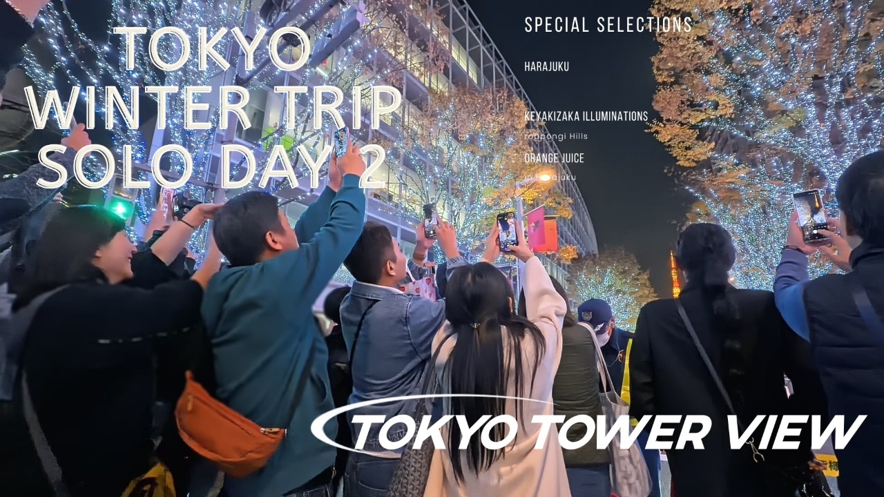 Tokyo Solo Trip in Winter Day 2 - Keykizaka Illuminations