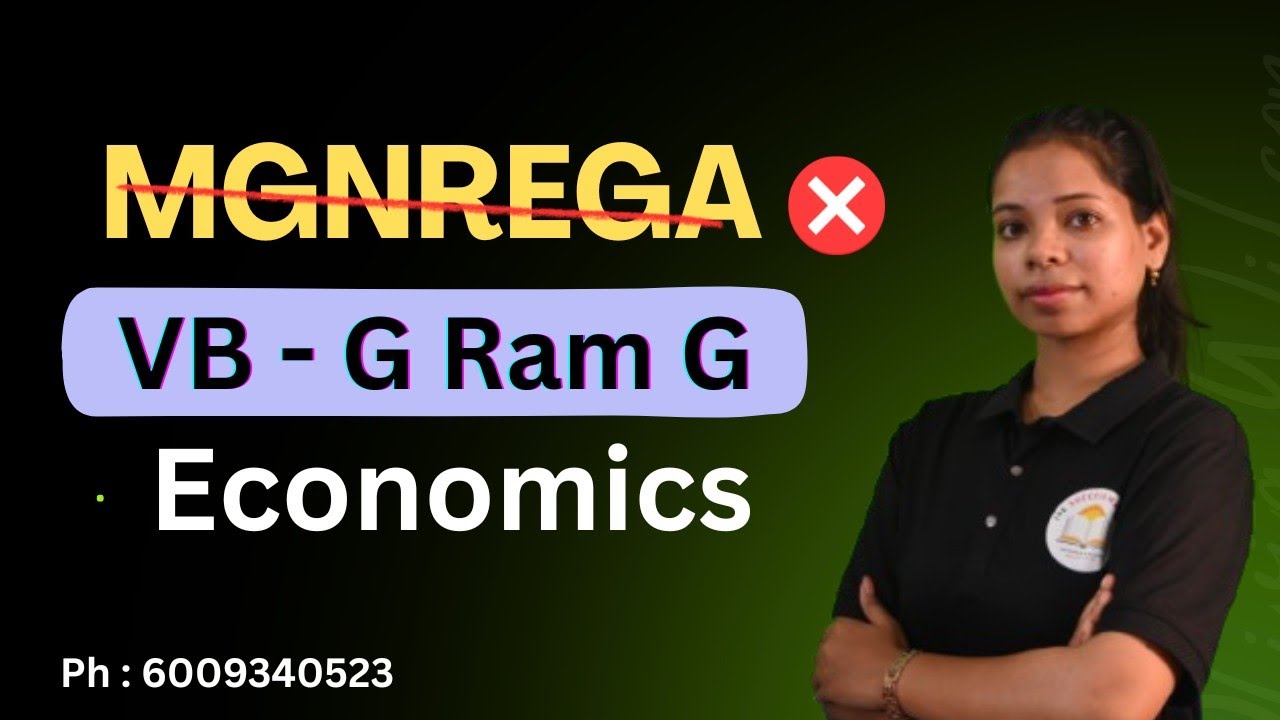 MGNREGA ❌ VB-G Ram G ✅ // Economics // The Success Master #stgt #tet
