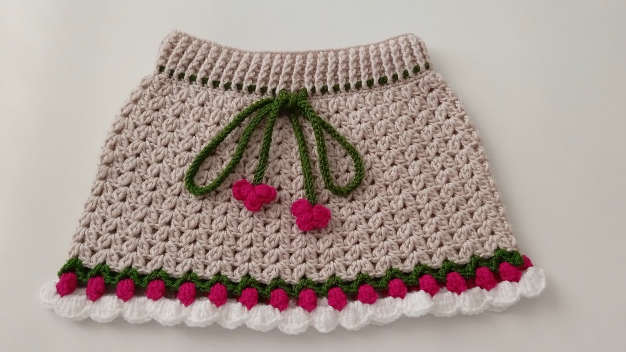 Como fazer uma linda saia infantil com Barrado de flor tulipa