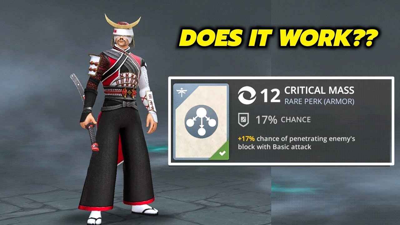 Shadow Fight 3 Herald critical mass Perk vs side effect clones