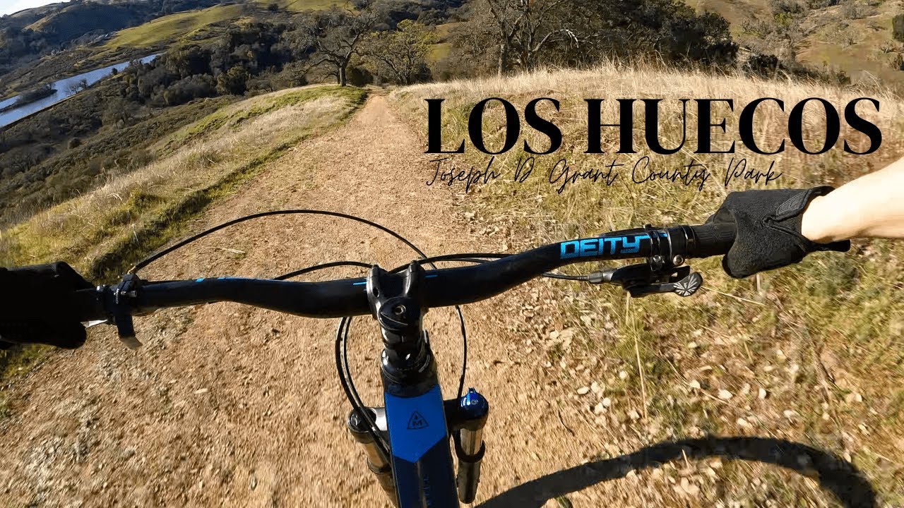 Joseph D. Grant County Park Mountain Biking: Los Huecos Trail (40MPH!)