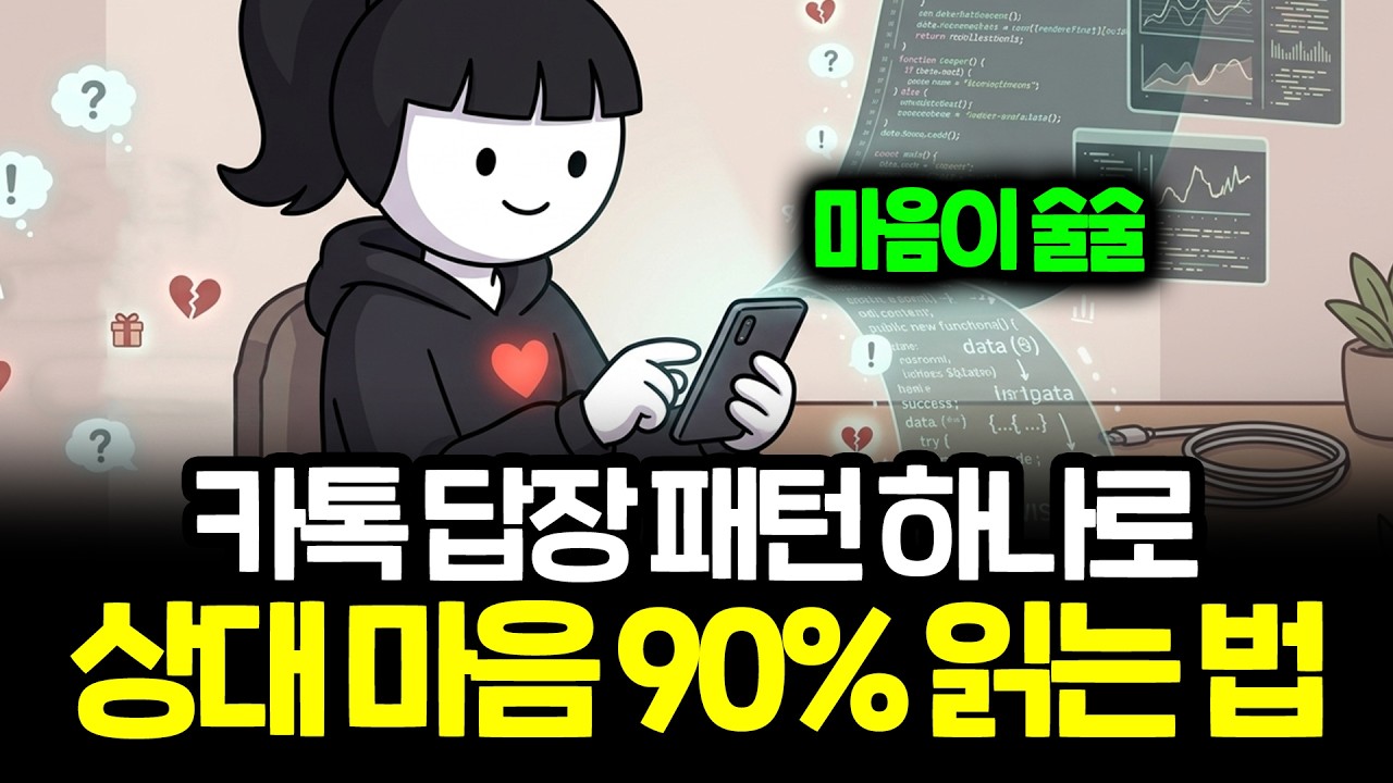 카톡 답장 패턴에 숨겨진 호감신호 (심리학 연구)