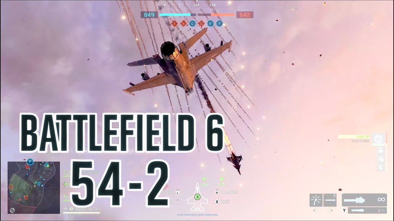 54-2 | Blackwell Fields | Battlefield 6 | Attack Jet Gameplay #1