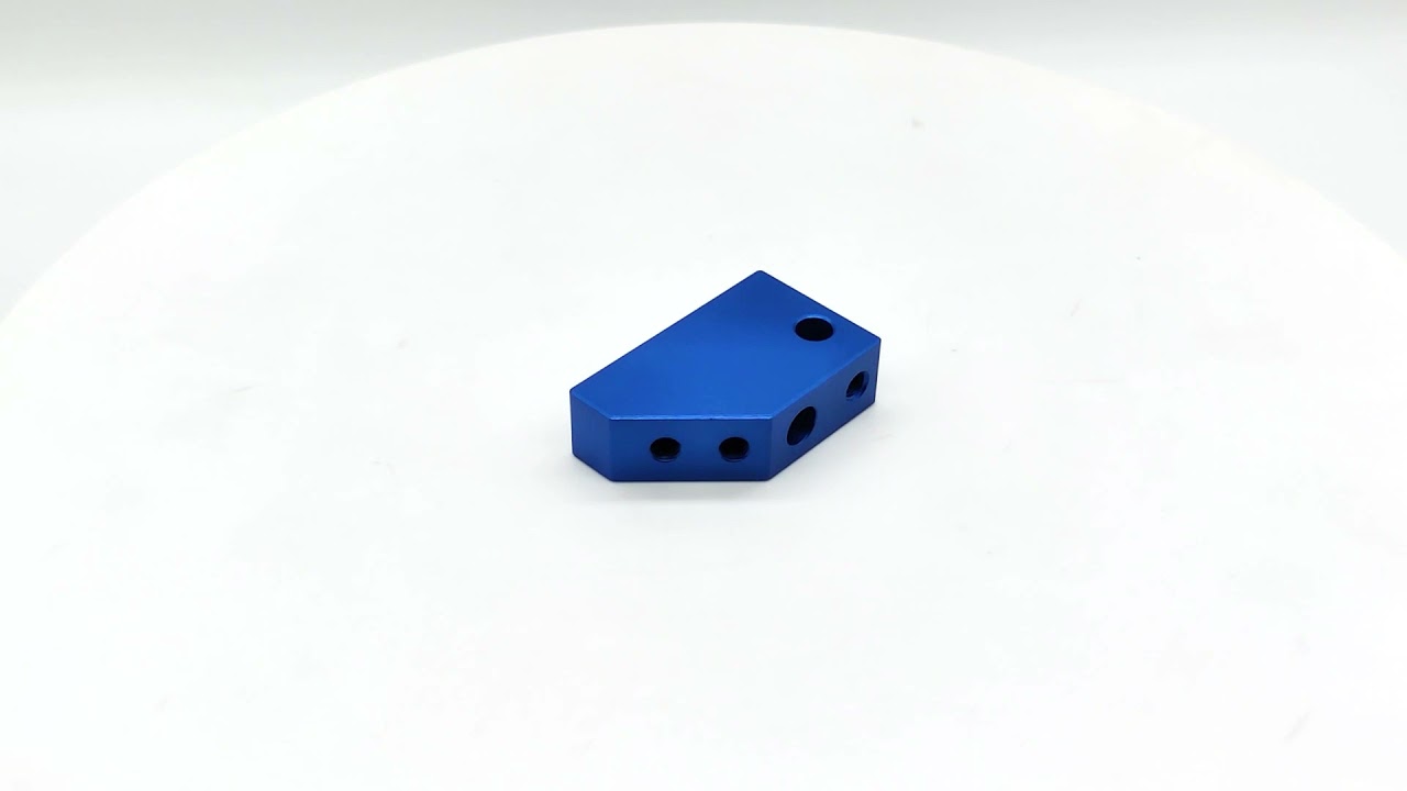 Blue Anodized CNC Part