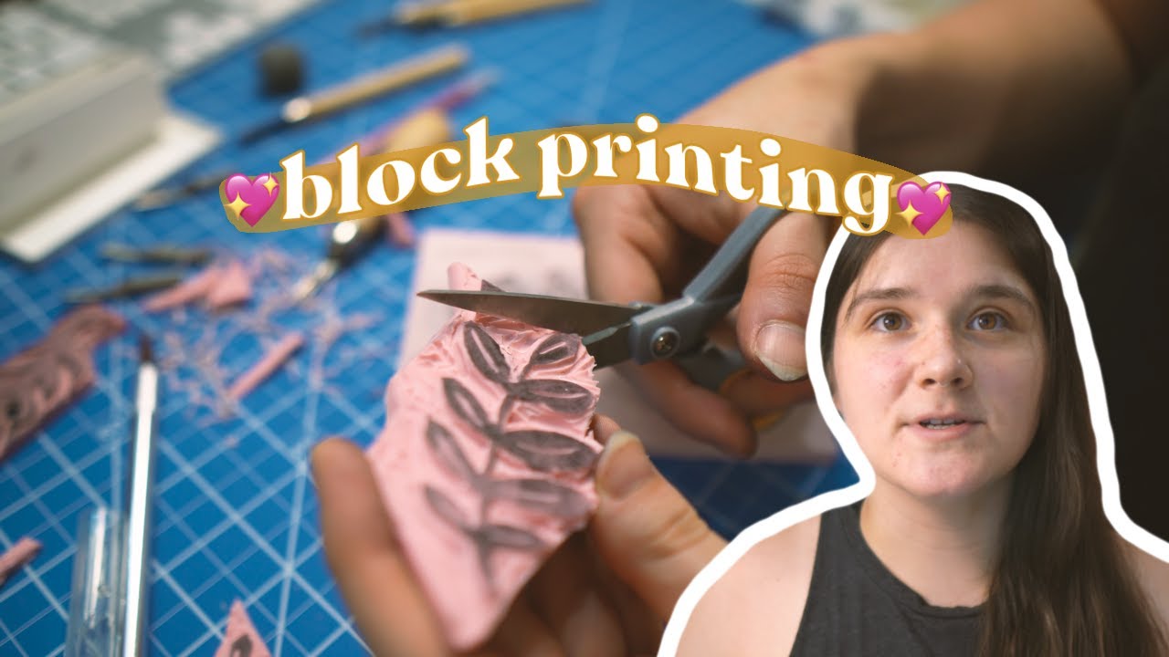 Making Stamps at Home | Hand Block Printing with Speedball Speedy-Carve and Ink