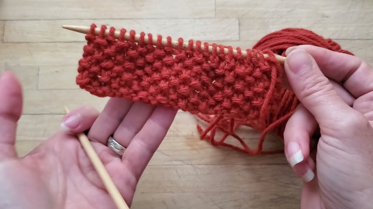 Tutoriel Tricot - Point de la semaine #1 - Point de riz