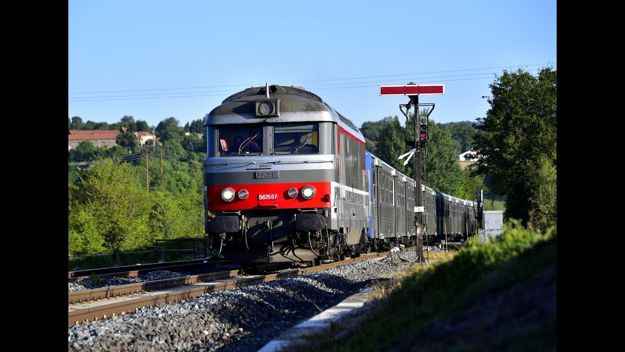 Fret,Train touristique, Infras et TER dans l'ouest de la Haute Loire 14 Août 2019 ESV EMC BB 67400