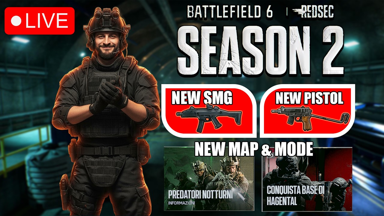 🔴 BATTLEFIELD 6 SEASON 2: La Nuova SMG Cambia Tutto? 🔫 FASE 2 LIVE 🔴