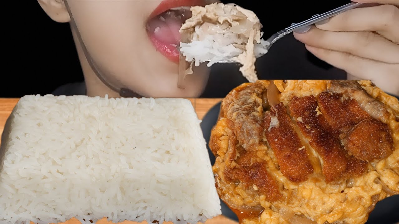 ASMR EATING CRISPY FRIED CHICKEN DONKATSU FAMOUS JAPANESE FOOD MUKBANG | MUKBANG COCO #foryou 