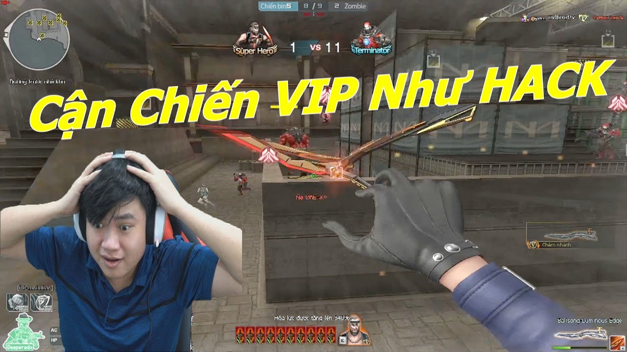 Cận Chiến VIP Mới Với Chức Năng Như HACK : Balisong-Luminous Edge - Tiền Zombie v4