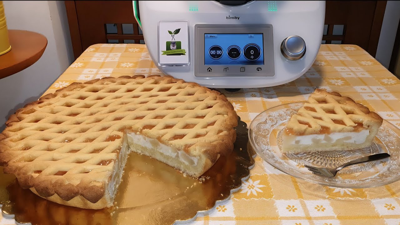 Crostata ricotta e pere per  bimby TM7 TM6 TM5 TM31