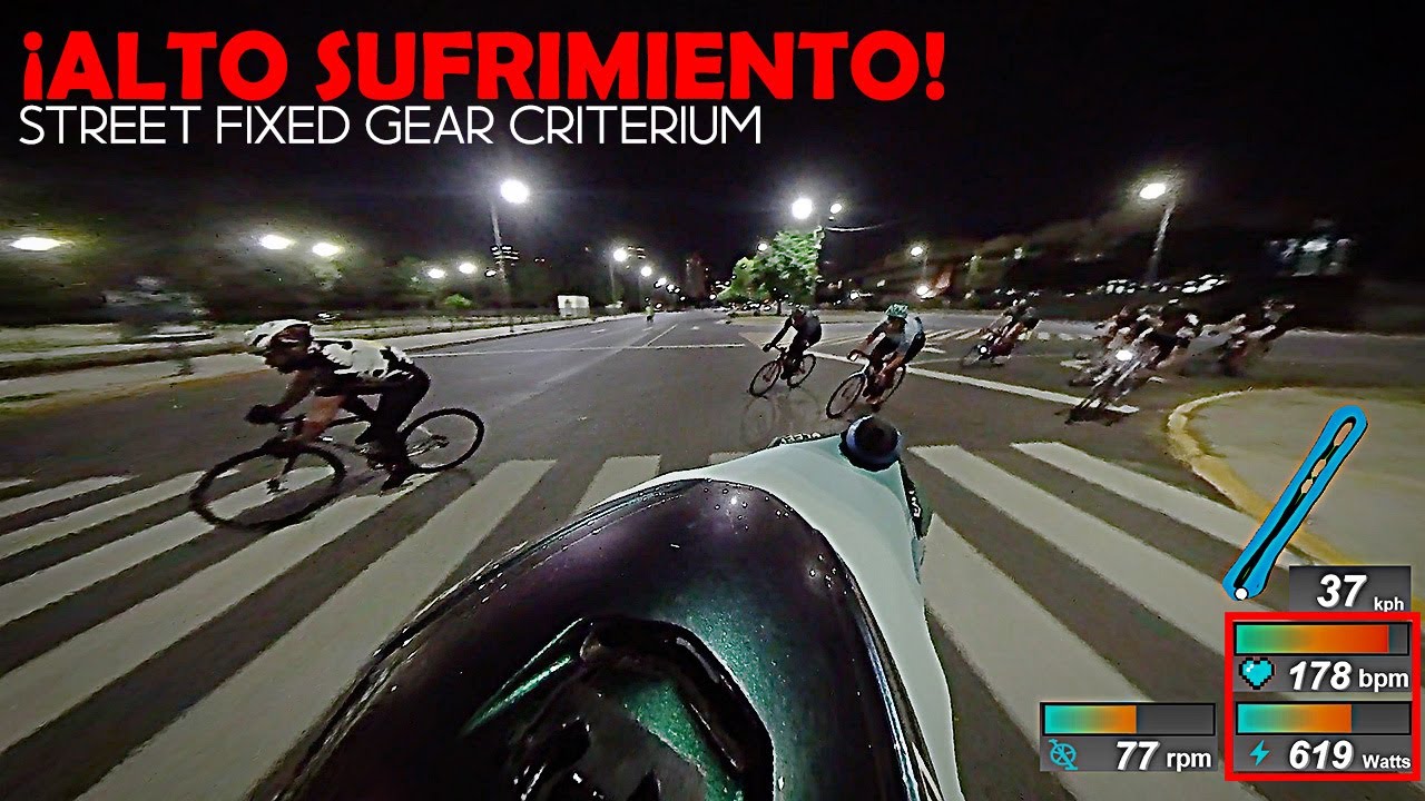 ¿a que ritmo van realmente los corredores de la Categoría A? - 1er CRUDO Crit - Fixed Gear Criterium