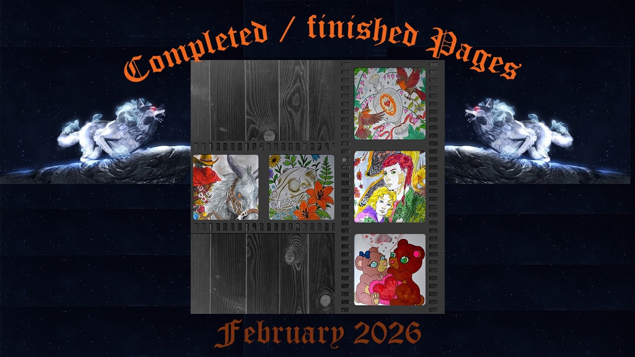 🖼️ 🖍️  2026  February ; Completed / finished Adult Coloring Pages