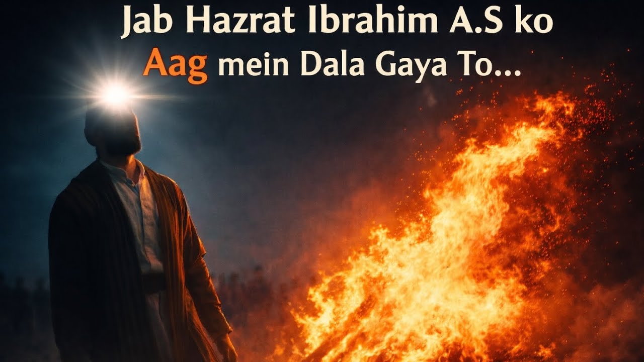 Jab Hazrat Ibrahim A.S Ko Aag Mein Dala Gaya To… | Imaan Ki Sabse Badi Aazmaish.Part 1