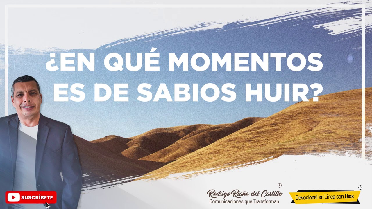 ¿EN QUÉ MOMENTOS ES DE SABIOS HUIR? 📺 Jueves/6/Agosto/2020 En Linea Con Dios