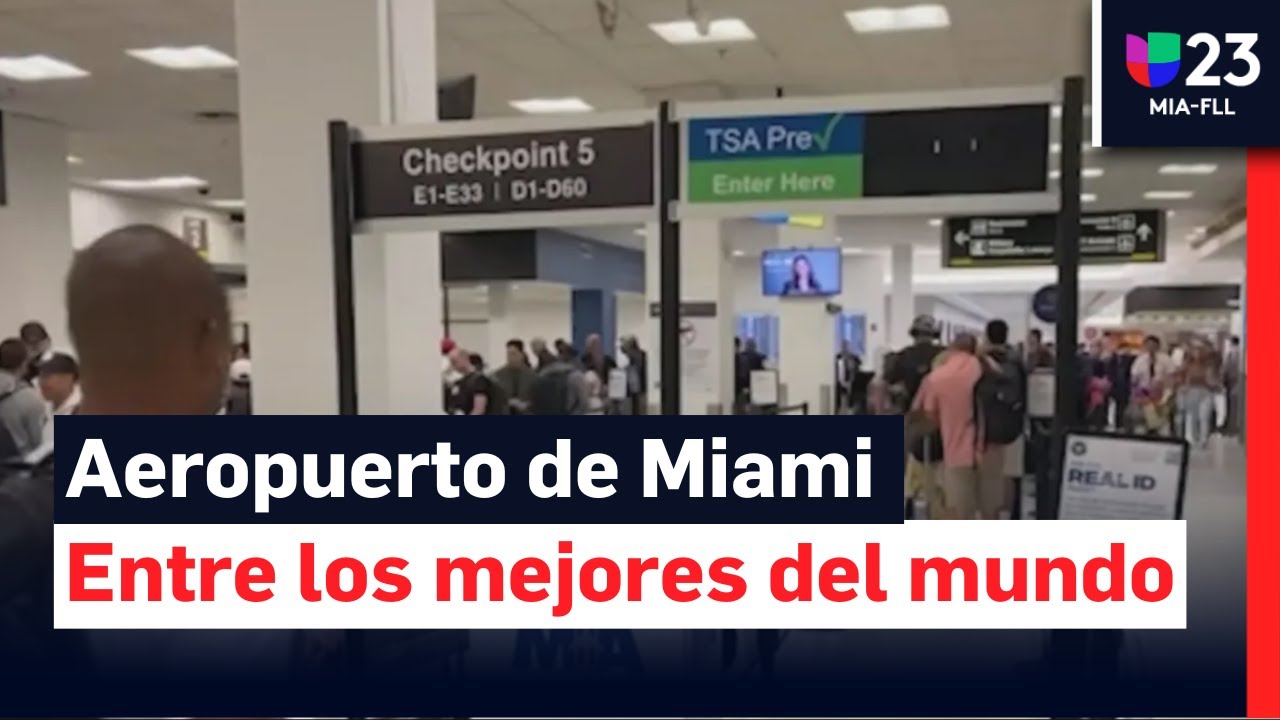 Aeropuerto Internacional de Miami, entre los mejores del mundo en varias categorías, según estudio