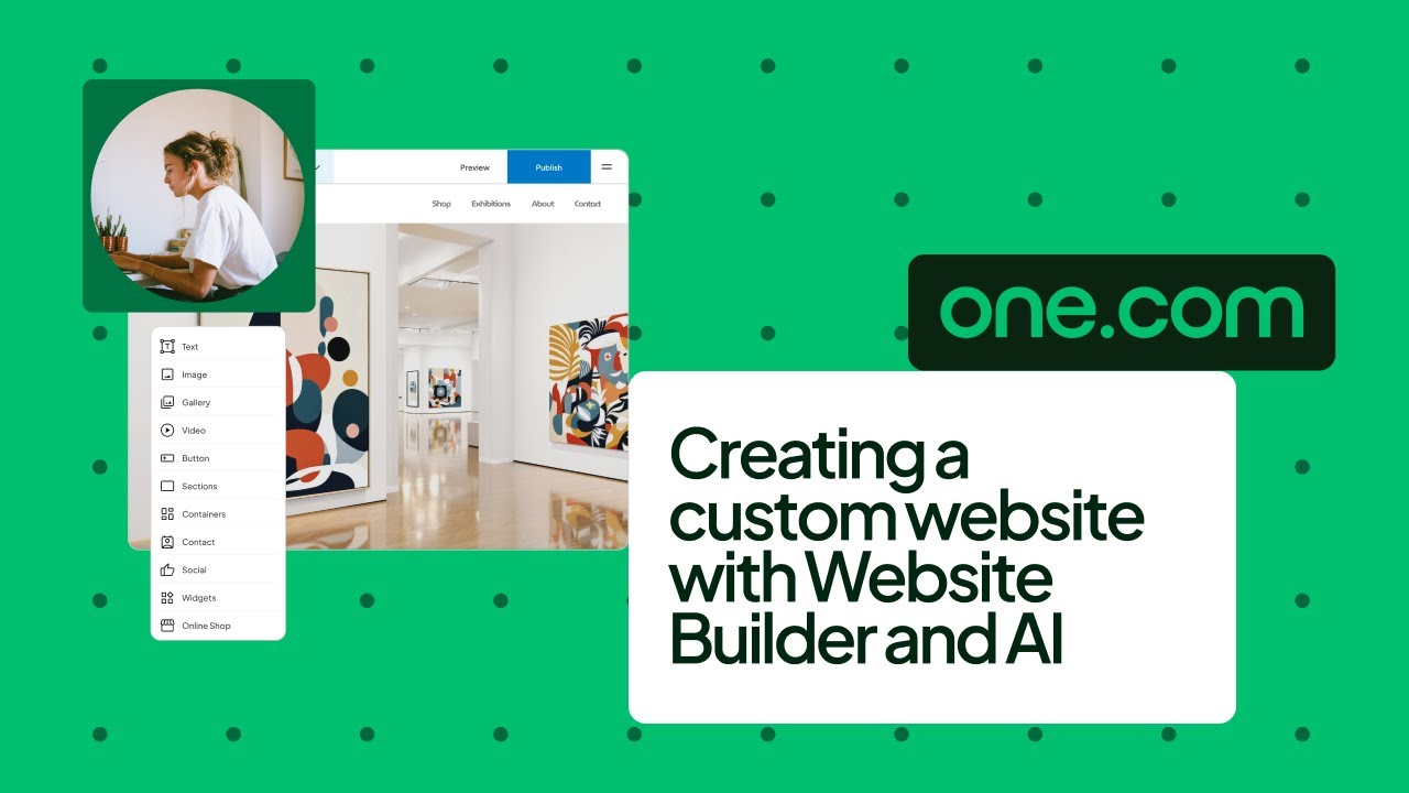 Creating a custom website with Website Builder and AI