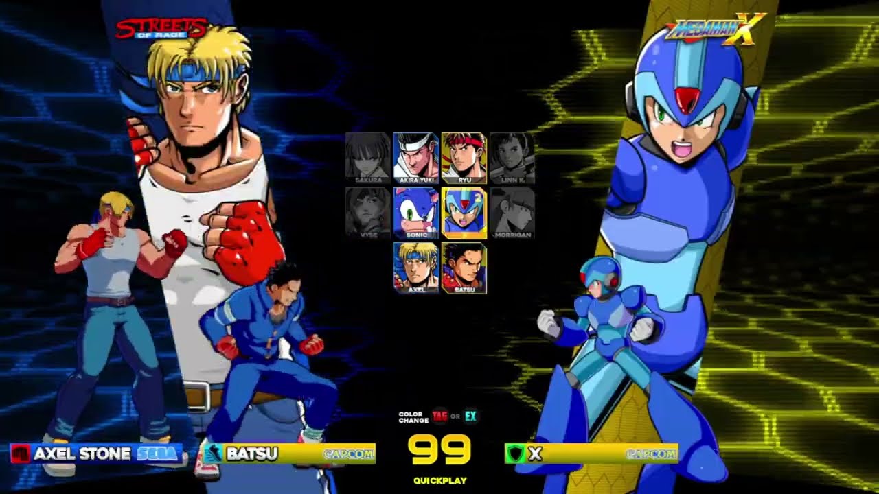 SEGA vs CAPCOM: The Next Level | BETA 2.75 | BATSU & AXEL Gameplay (AVAILABLE NOW)