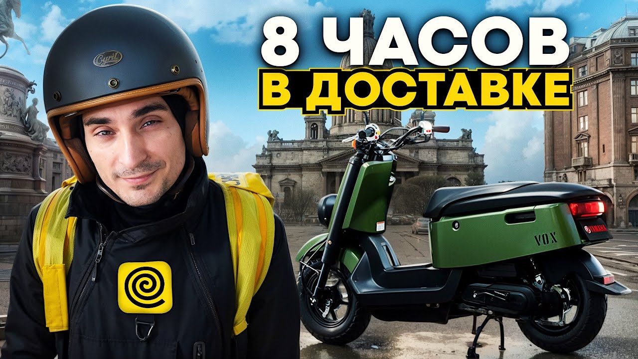 5500₽ за 7 часов на СКУТЕРЕ. Работа без спешки и нервов