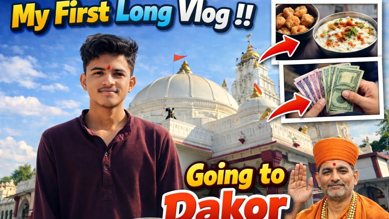 My First Long Vlog 😍 | Dakor Yatra 🙏 | Bapalal Na Gota & Prasad | Full Travel Vlog