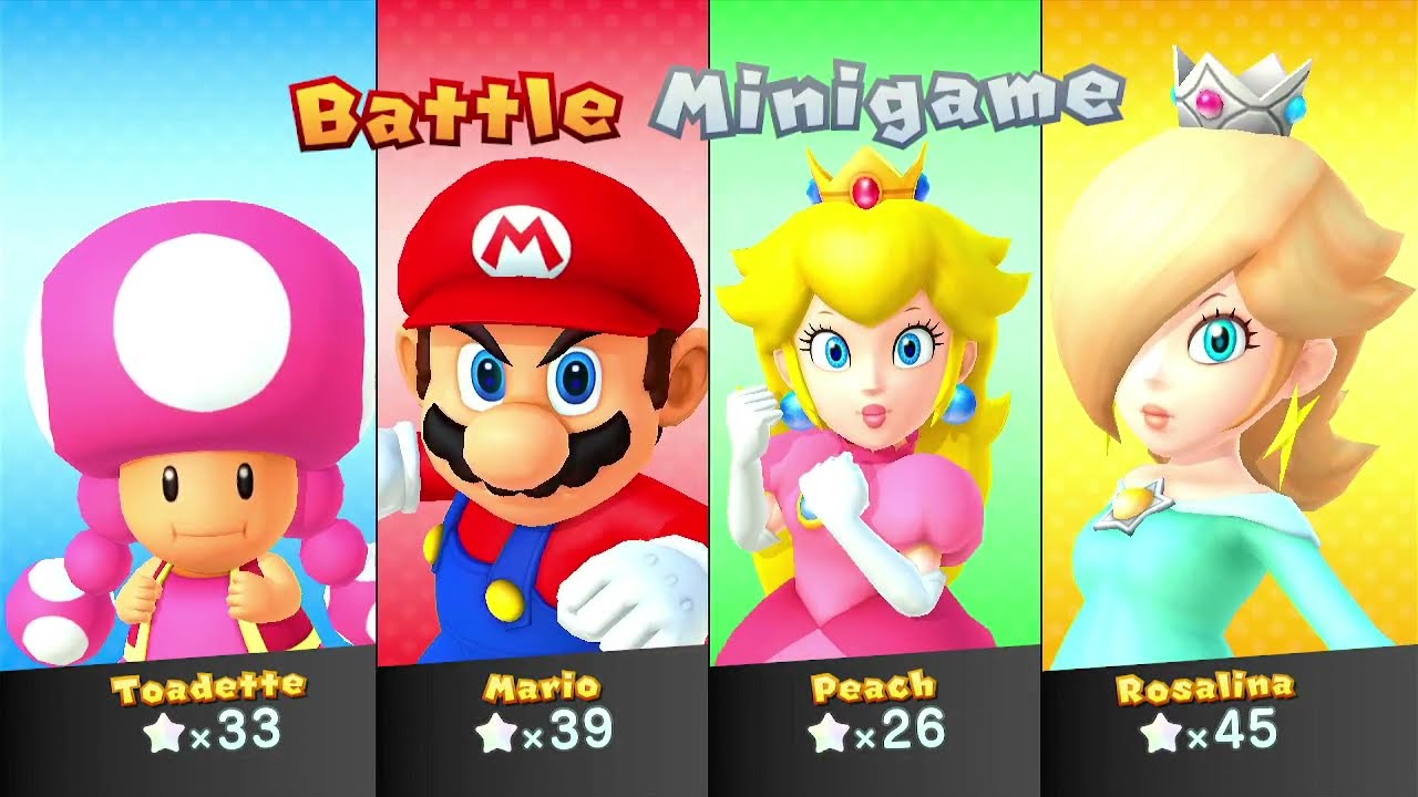 Mario Party 10 Mario Party - Toadette vs Mario vs Peach vs Rosalina - Chaos Castle