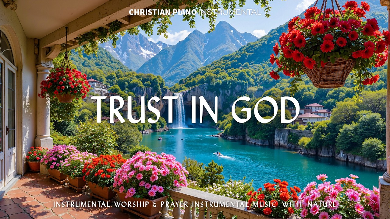 TRUST IN GOD : Peaceful Spring Worship Piano 🌿 Inspiring Bible Verses for Prayer, Peace & Hope