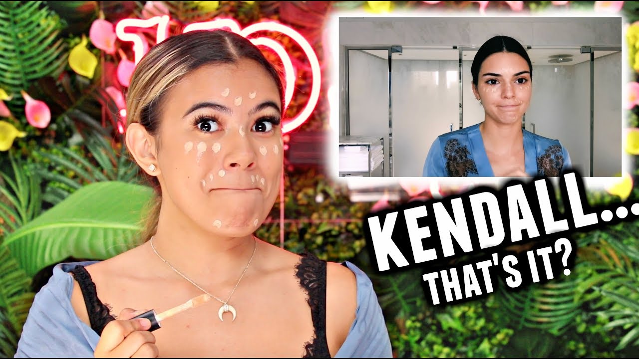 I tried following a Kendall Jenner Makeup Tutorial... Experiencing things😂...