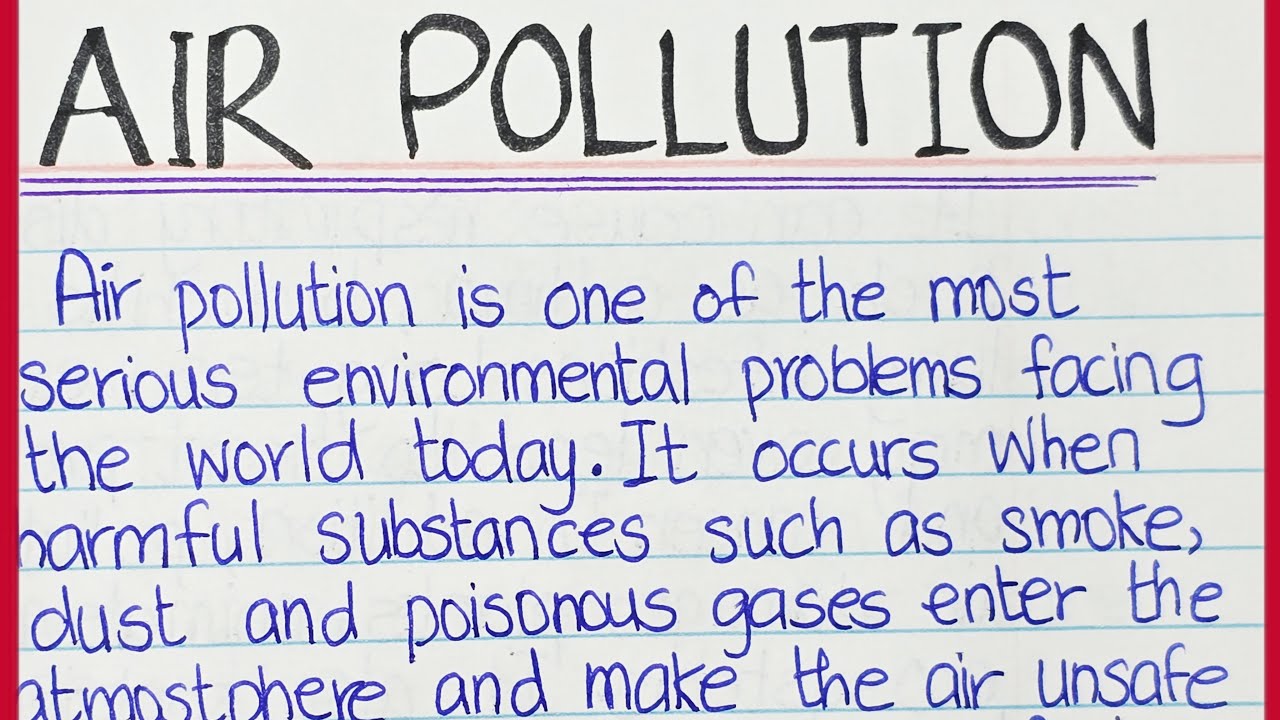 Air Pollution Essay in English || Essay on Air Pollution in English