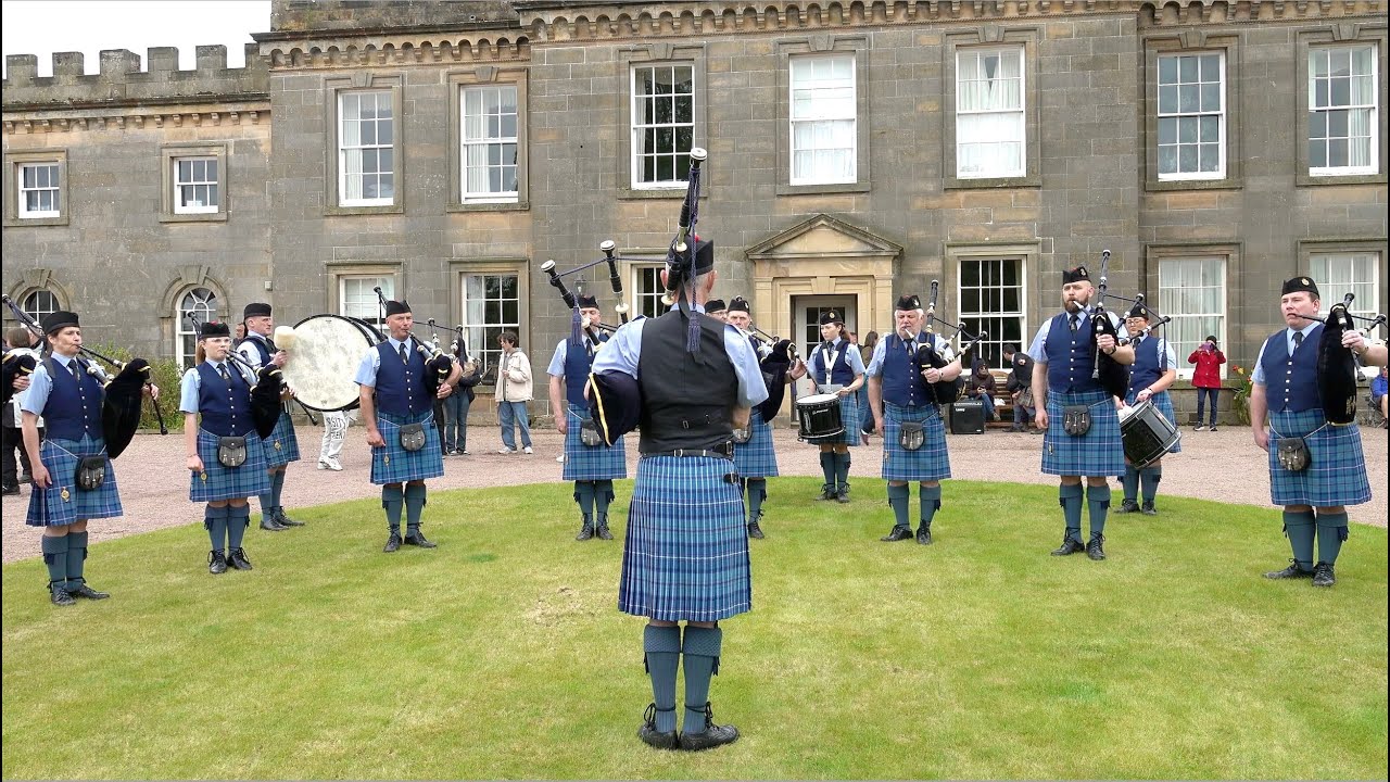 Hallelujah performed by RAF Lossiemouth Pipes and Drums during 2023 Gordon Castle Highland Games