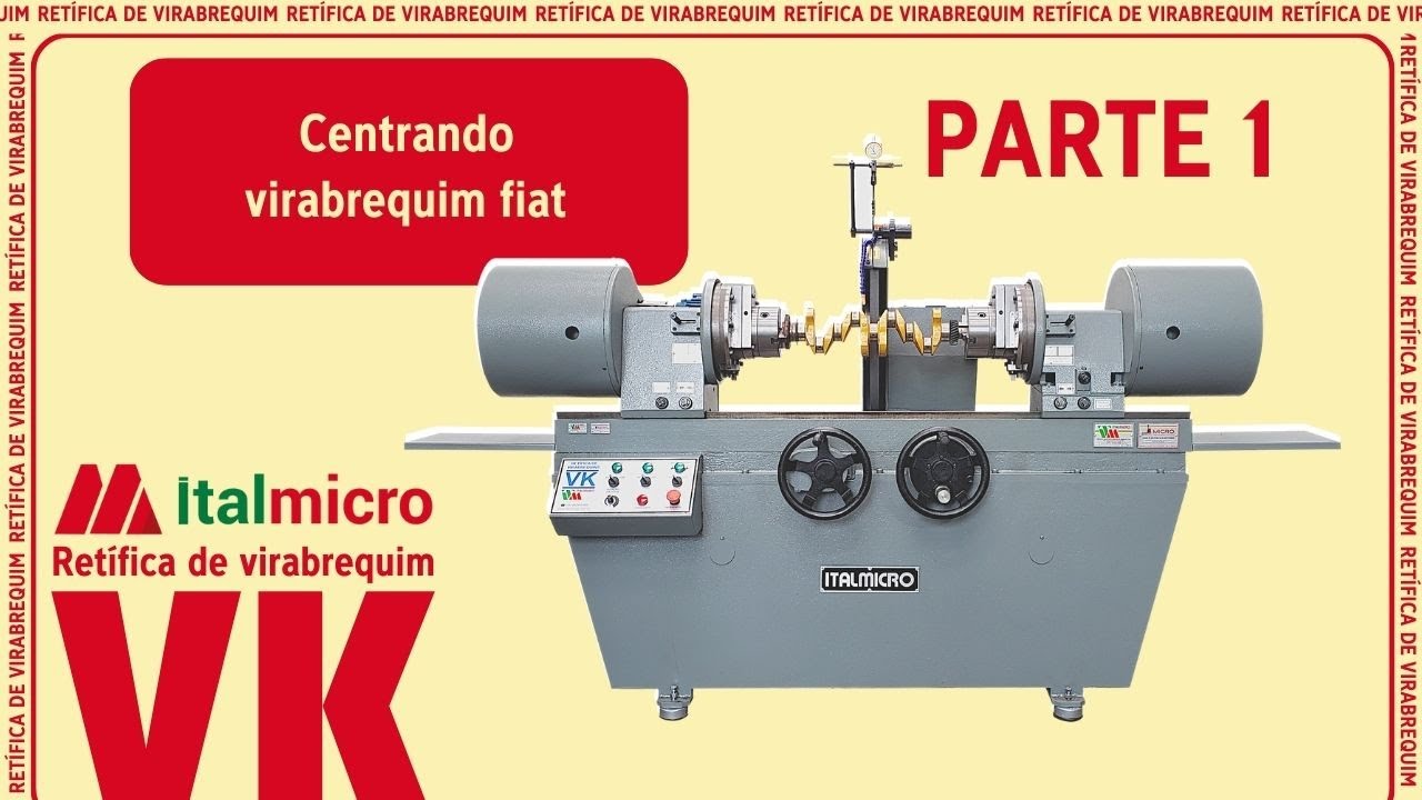 Centrando Virabrequim Fiat - Retífica de Virabrequim VK-600  (Parte 1) - VDY 85