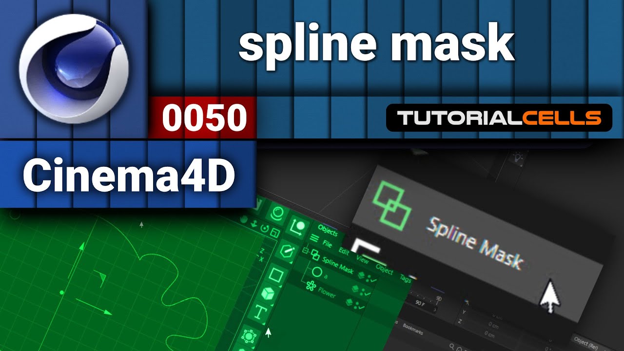 0050. spline mask in cinema 4d