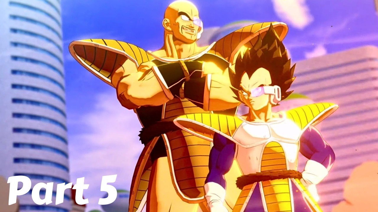 Dragon Ball Z Kakarot Gameplay Walkthrough Part 5 - The Saiyans Arrive