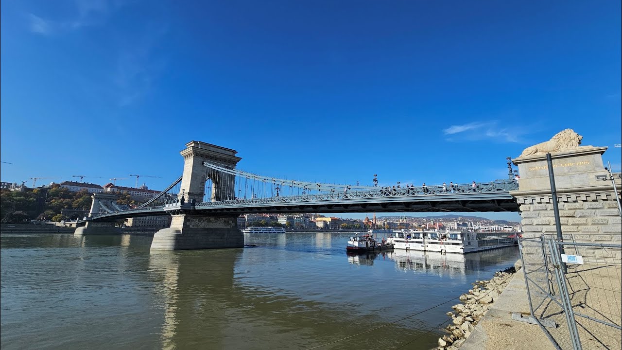De la Podul Libertatii la Palatul Parlamentului - Budapesta, Walking Trip, 4K HDR, 2024