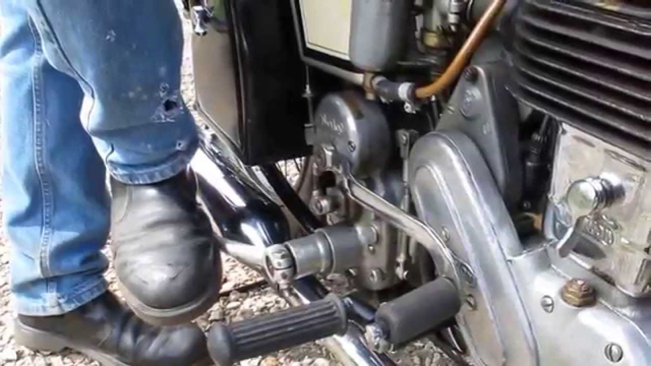 How to start a big old Norton single